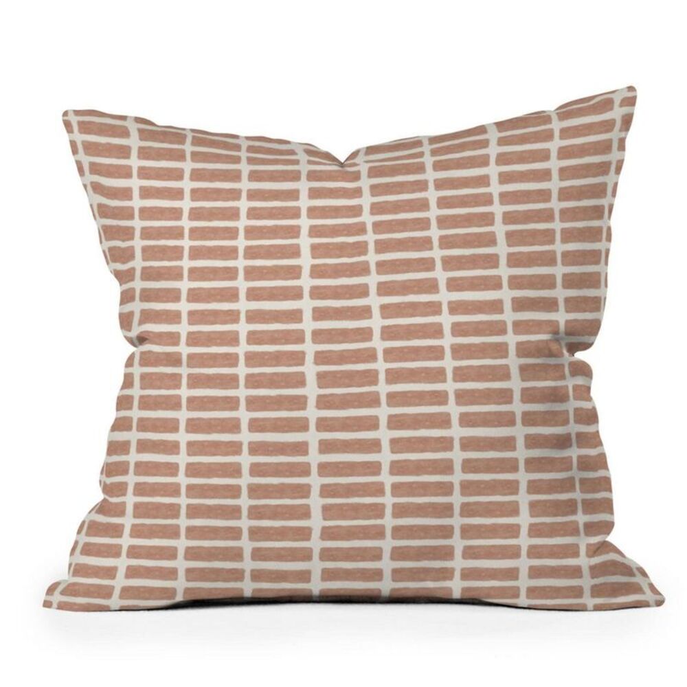 Open Box - Deny Designs - 26" x 26" Little Arrow Design Co. Block Brown